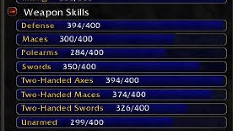 easiest way to level weapon skill in wotlk classic