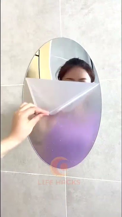 Flexible Mirror Sheets Self Adhesive for Home Wall Decor #shorts #lifehacks #smartgadgets