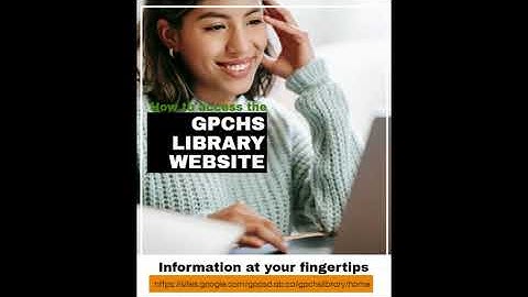 How to Access the GPCHS Library Learning Commons Website