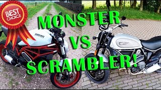 Ducati Scrambler vs Monster 797 - Which is better? Review & testride