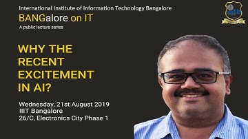 BANGalore ON IT-Talk by Prof. B. Ravindran, IIT Madras (August 21, 2019)