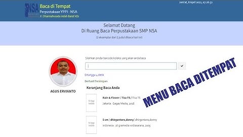Cara Menggunakan Menu Baca Ditempat
