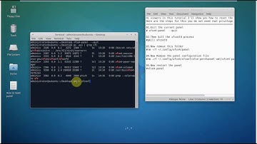 How to reset your  xubuntu xfce panel to default settings