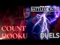 Star Wars Battlefront 2 | Lightsaber Duels Montage: Count Dooku