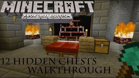 Minecraft : Xbox 360 How To find The 12 Hidden Chests  Tutorial World