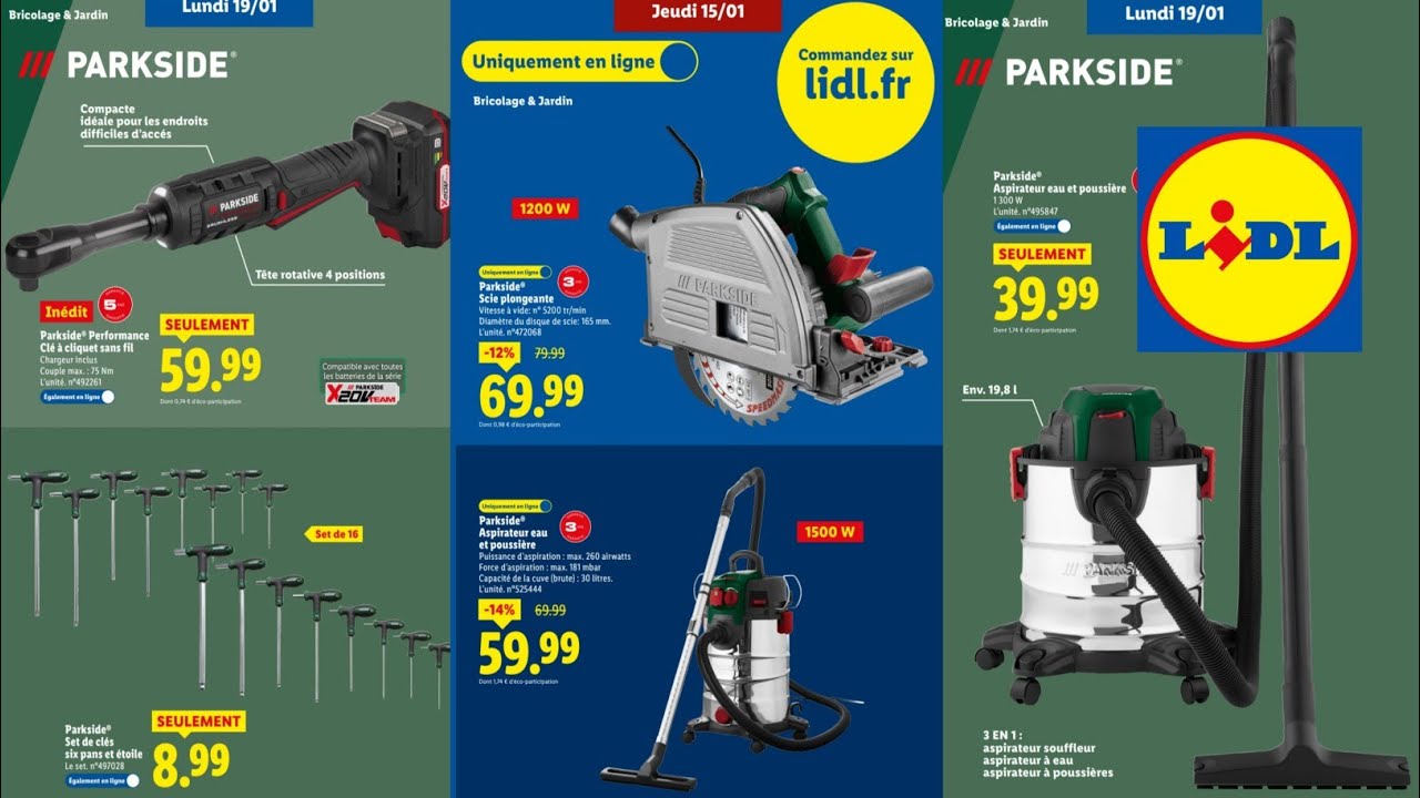LIDL PARKSIDE CATALOGUE ARRIVING 15 JAN 2026/LIDL FRANCE