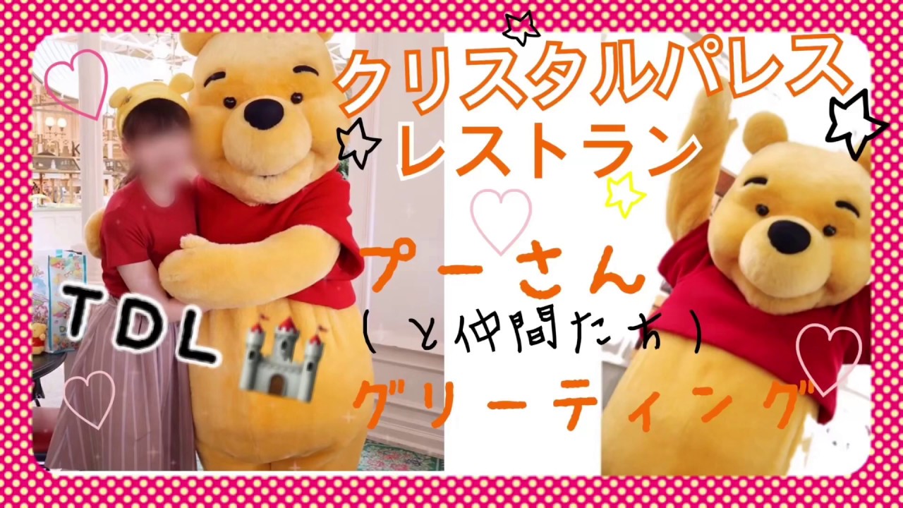 Tdl プーさんグリ可愛すぎ クリスタルパレスレストラン 19 プーさんグリ Youtube