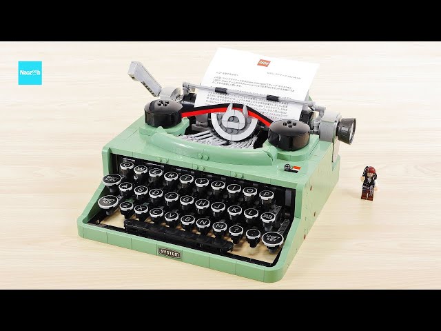 LEGO Ideas Typewriter 21327 Speed Build & Review - YouTube