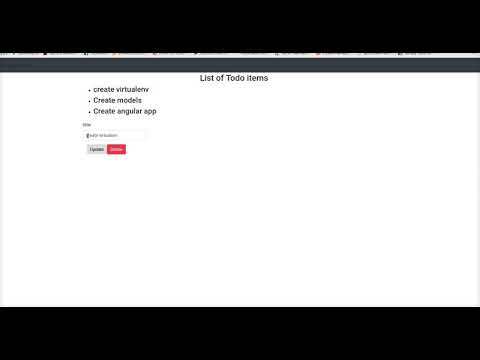 Django with angular 7 and django rest framework