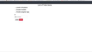 Django with angular 7 and django rest framework
