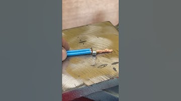 Joining wires using just a nutSimple, solid, and effec #ElectricalHack #WireConnection #WorkshopTip