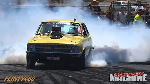 PANIC - Blown LC Torana Burnout at Summernats 29