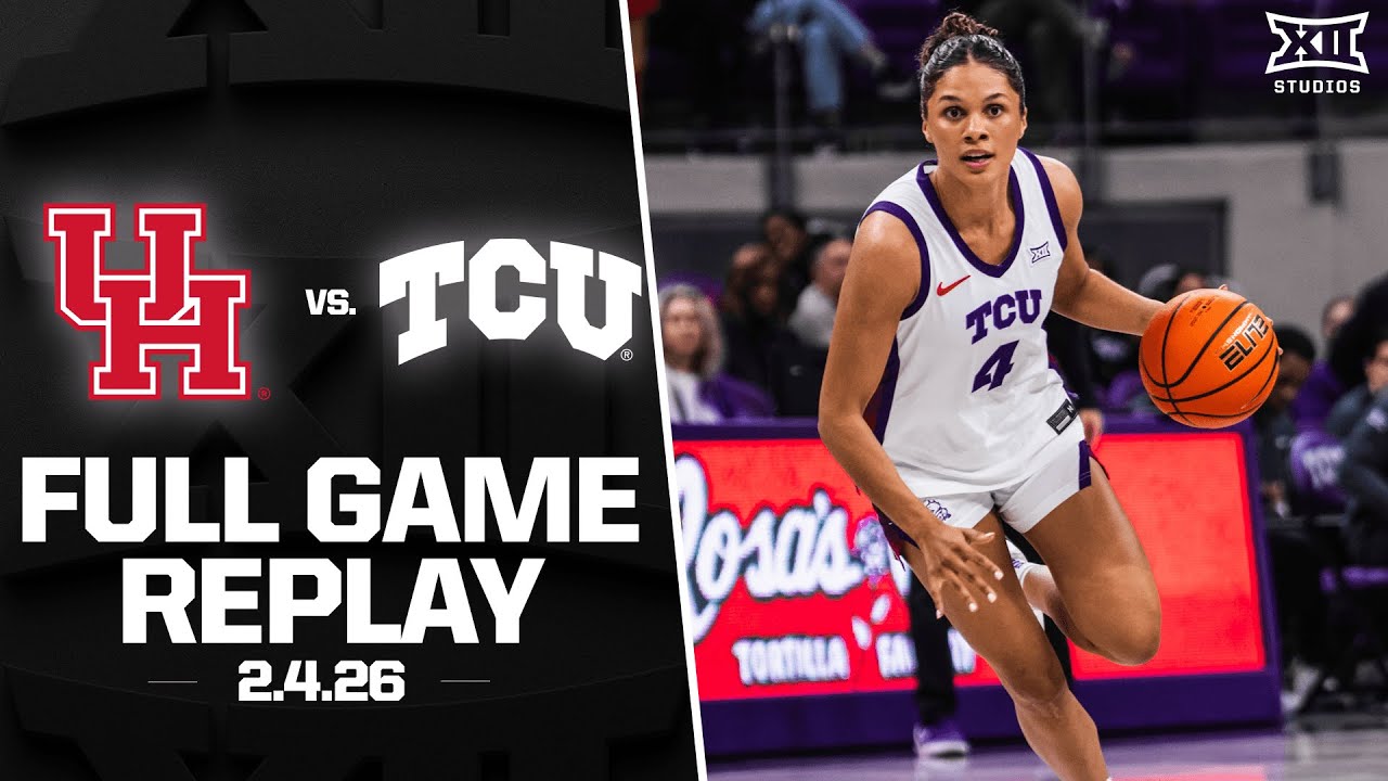 Houston vs. TCU Full Game Replay (2.4.26) | 2025-26 Big 12 Women's Basketball