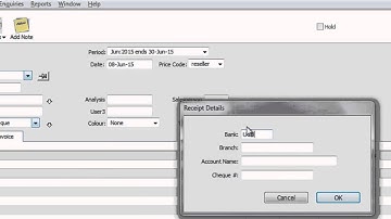 Moneyworks - Creating a Receipt