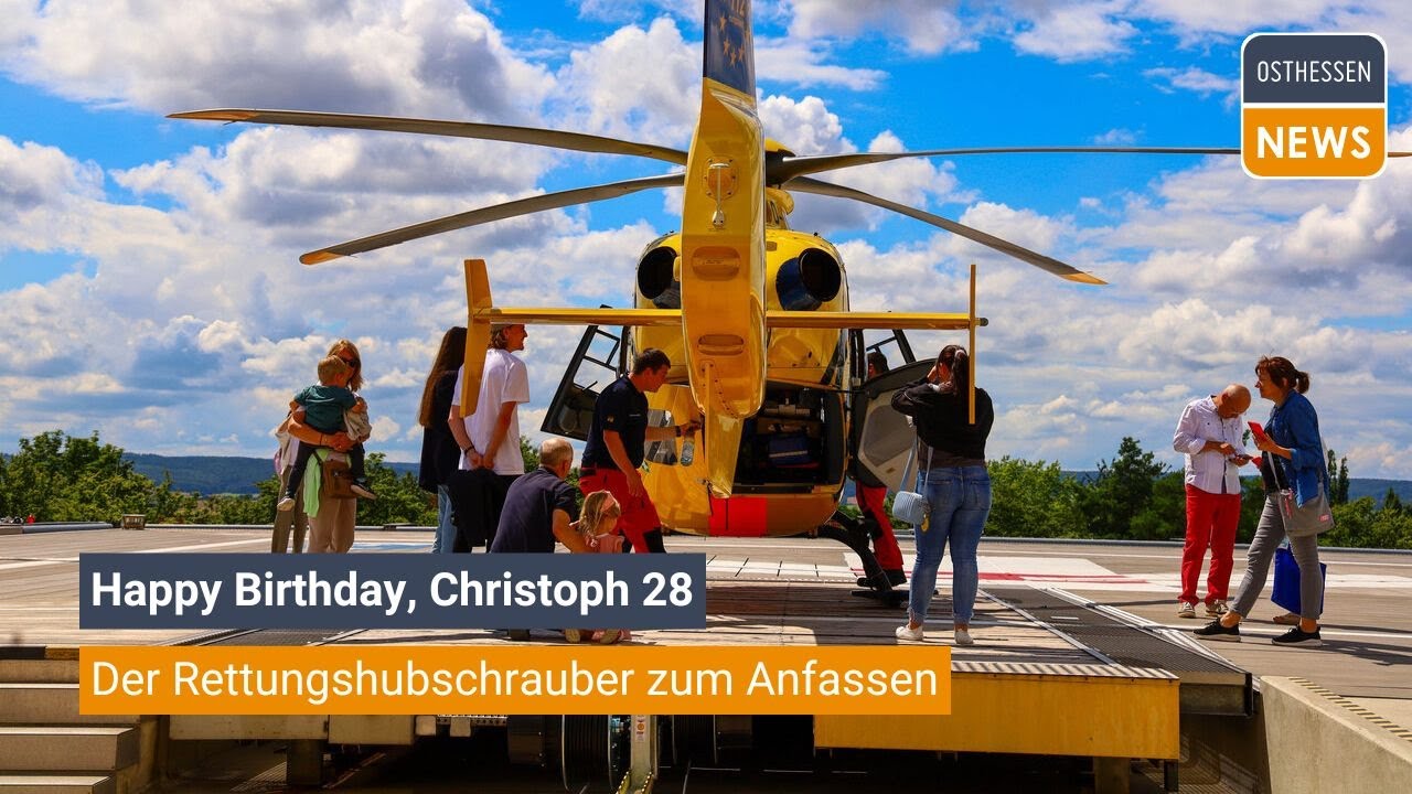 FULDA: Happy Birthday, Christoph 28 - der Rettungshubschrauber zum Anfassen