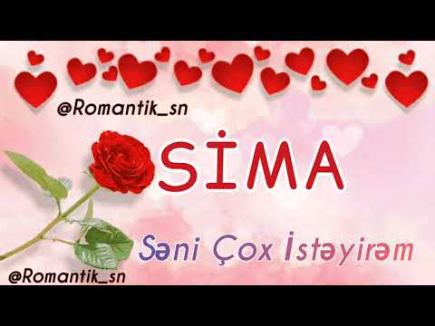 Sima Adı olanlar üçün super video mahnı (whatsapp status) 2019