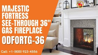 Majestic Fortress See-Through 36" Gas Fireplace ODFORTG-36