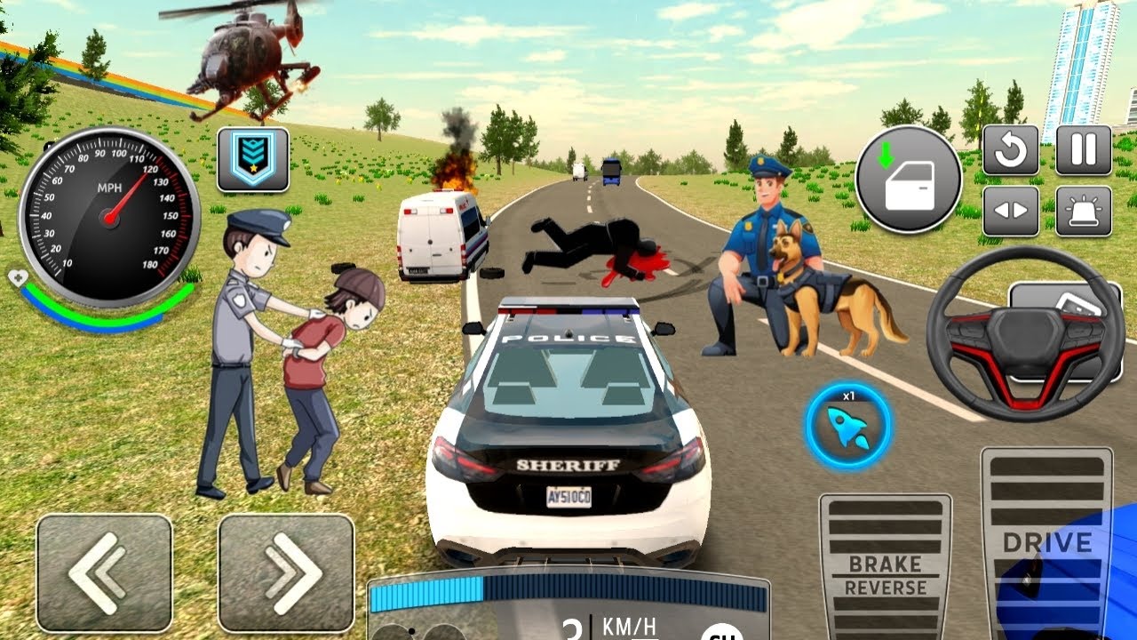 City Police Car Chase | Android 3D GamePolice Car Driving Simulator | Real Chase Action