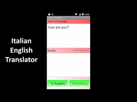 Italian English Translator