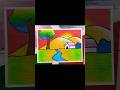 How to draw easy scenery   easy sunset scenery drawing for kids shorts youtubeshorts