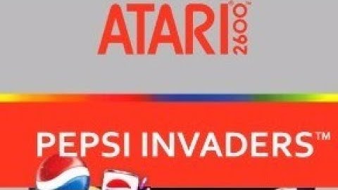 Pepsi invaders Atari gameplay video