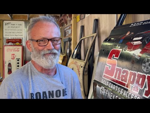 Junkman Builds Ricky a Studio to Paint Doors:  Come along and Watch Ricky Hand paint a Few Things