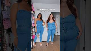 Online Vs. On Me Plus Size Denim Jumpsuits