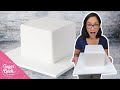 How To Cover A Square Cake In One Piece Of Fondant