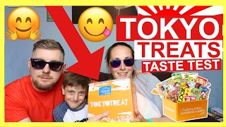 TRYING JAPANESE CANDY!! FAMILY TOKYO TREAT TASTE TEST