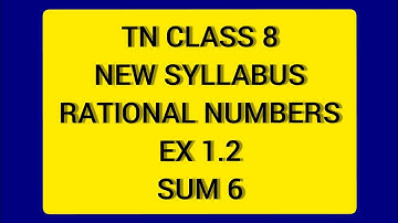 TN Samacheer 8 Maths New Syllabus Rational Numbers Ex 1.2 Sum 6.