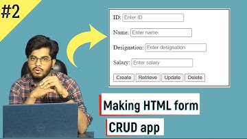 #2 CRUD app development | JSP | Tutorial for Beginners | Making HTML form | In Hindi |