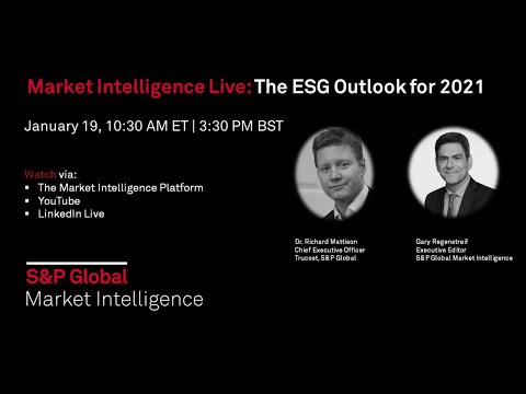 Market Intelligence Live: The ESG Outlook for 2021