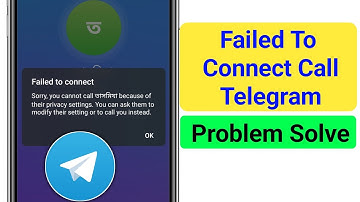 Failed to connect Call On Telegram 2025 || Fix Telegram Failed to connect call Problem