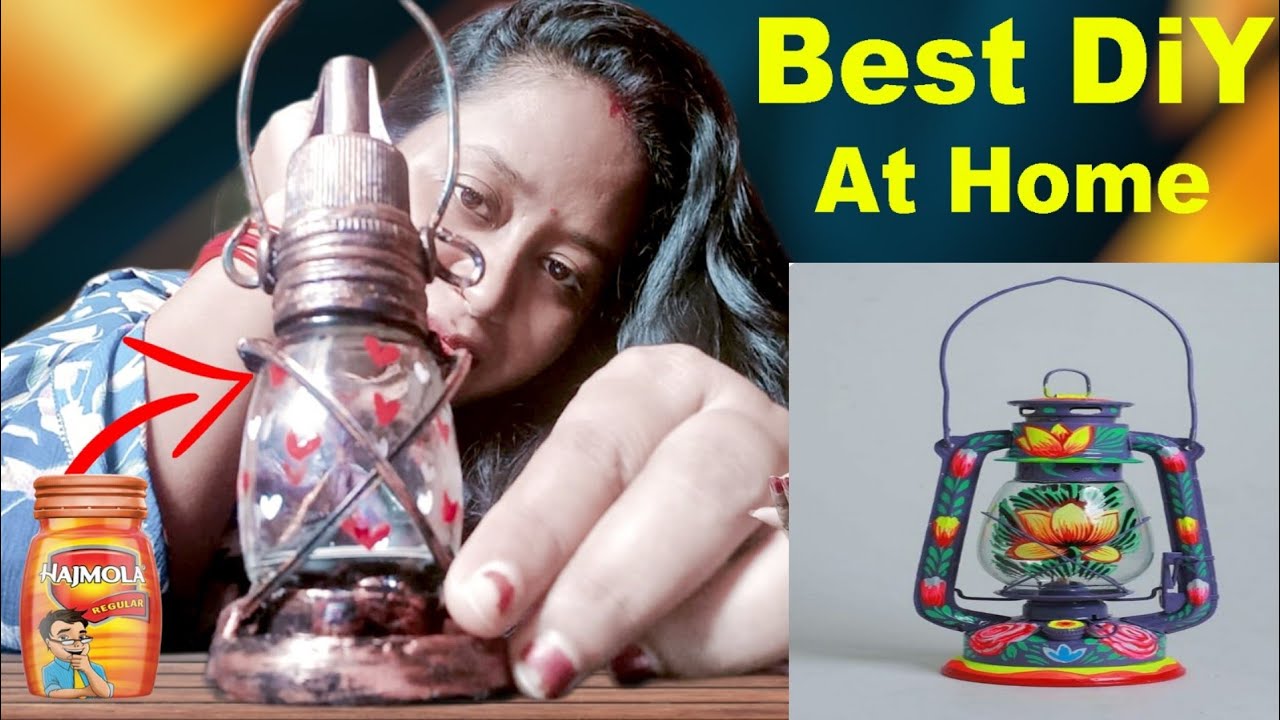 Hajmola Bottle to Vintage Lamp : A Diy Transformation |  Diy Lantern.