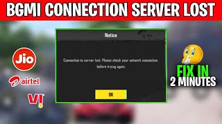 BGMI connection to server lost problem Fix | PUBG connect server problem new update solution BGMI