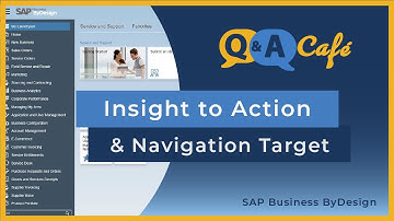 Q&A Café: Insight to Action and Navigation Target in SAP Business ByDesign