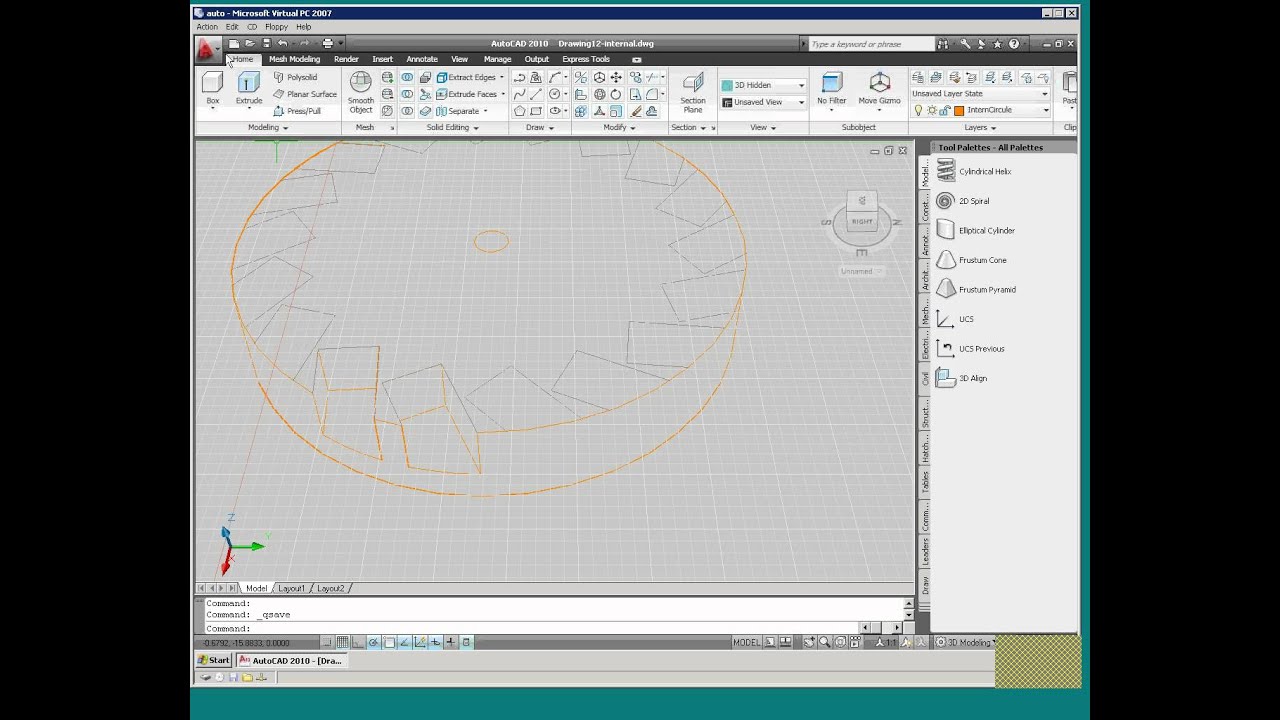 AutoCad does not save result of PressPull command YouTube