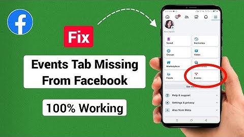 How to Fix Events Tab Missing From Facebook 2024 | Facebook Events Tab Missing Problem Solve
