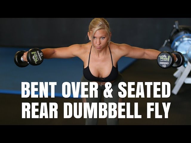 Seated reverse dumbbell fly instructions and video