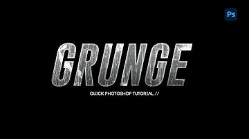 How to Create a Grunge Text Effect │Simple Photoshop Tutorial