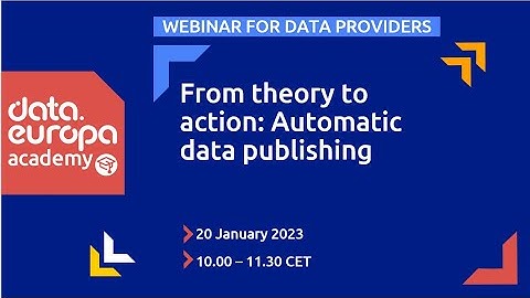 data.europa.eu academy webinar for data providers 