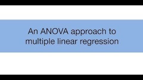 Topic 14.3: An ANOVA approach to multiple linear regression