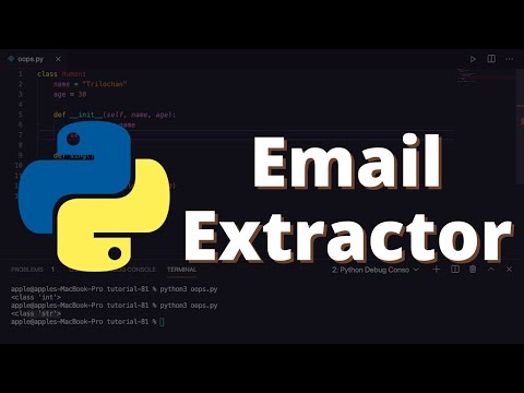 [41] Email Extraction using Python | Python Project #6