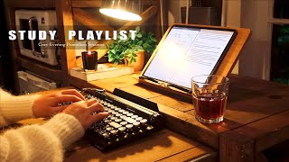 3HOUR STUDY MUSIC PLAYLIST/ relaxing Lofi / Cozy Evening DEEP FOCUS POMODORO TIMER/ Study With Me