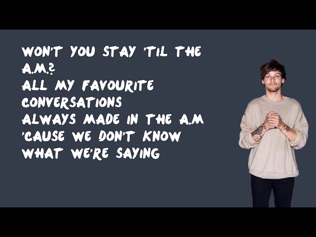 A.M. - One Direction (Lyrics) class=