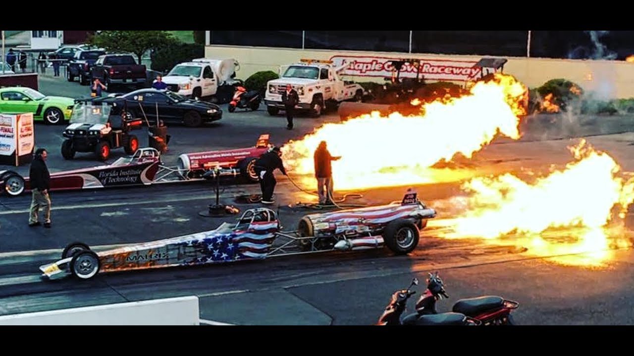 Jet Dragster At NHRA 2017 (OVER 300 MPH)