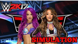 WWE 2K17 | SASHA BANKS VS ALICIA FOX | SIMULAÇÃO