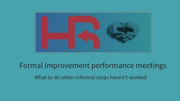 Performance improvement meetings