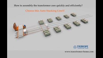 automatic transformer core assembly line,  PLC control auto operation