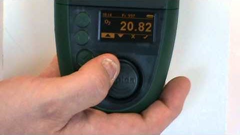 Calibration of the O2 sensor in fresh air